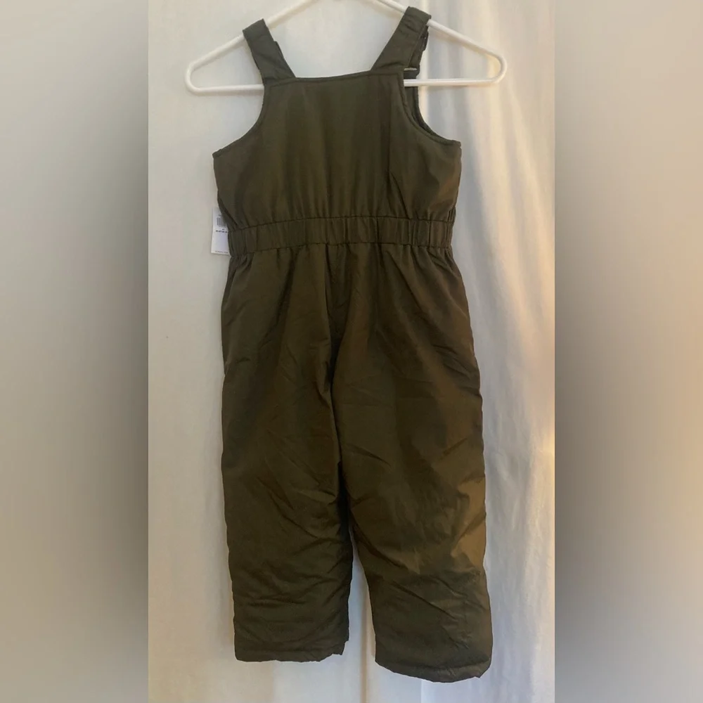 NWT Old Navy Green Snow Bib Overalls for Kids Size 4T
